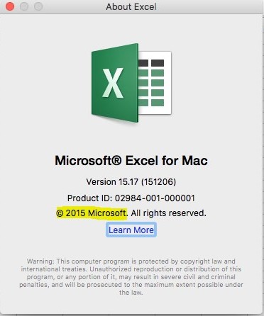 do statistics on excel for mac
